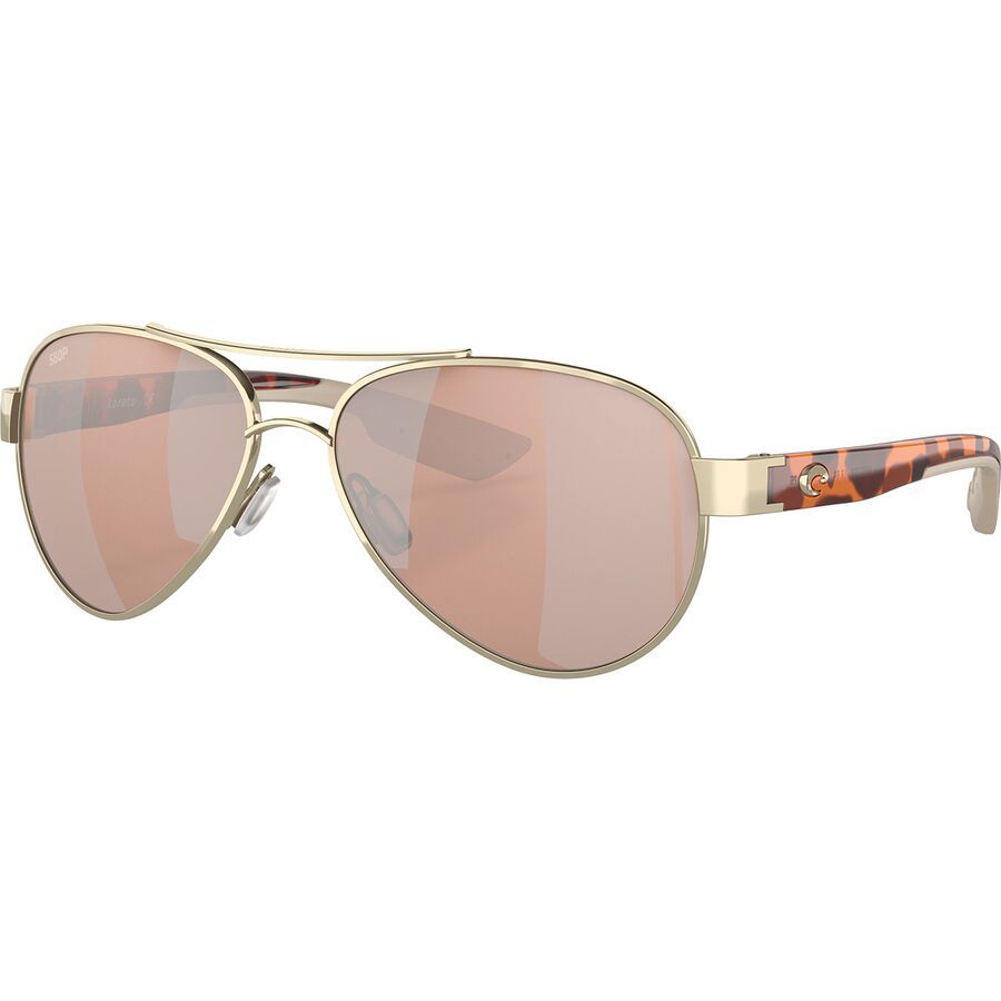 

Солнцезащитные очки Costa Loreto 580P Polarized Costa, Rose Gold Frame/Tortoise Temples Frame/Copper Silver Mirror