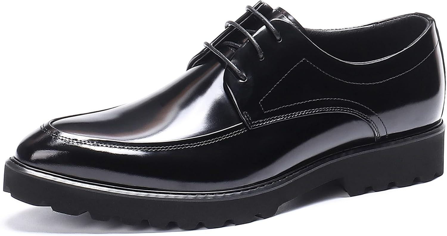 

Мужские дресc-туфли дерби с мокой, для бизнеса и повседневной носки, верх из цельной кожи, классические формальные 23550 Windhana, черный