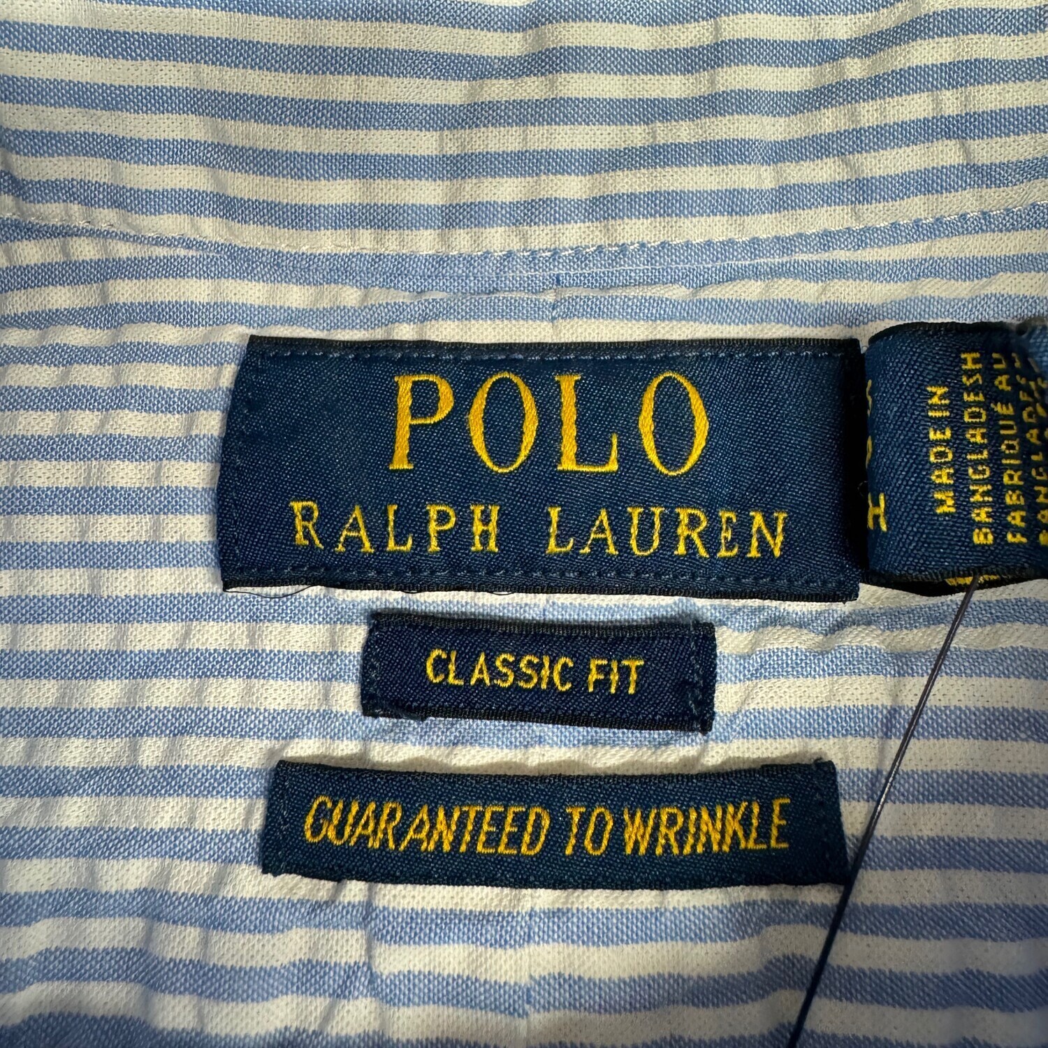 Polo Ralph Lauren Мужская рубашка светло-голубого цвета — фото 4