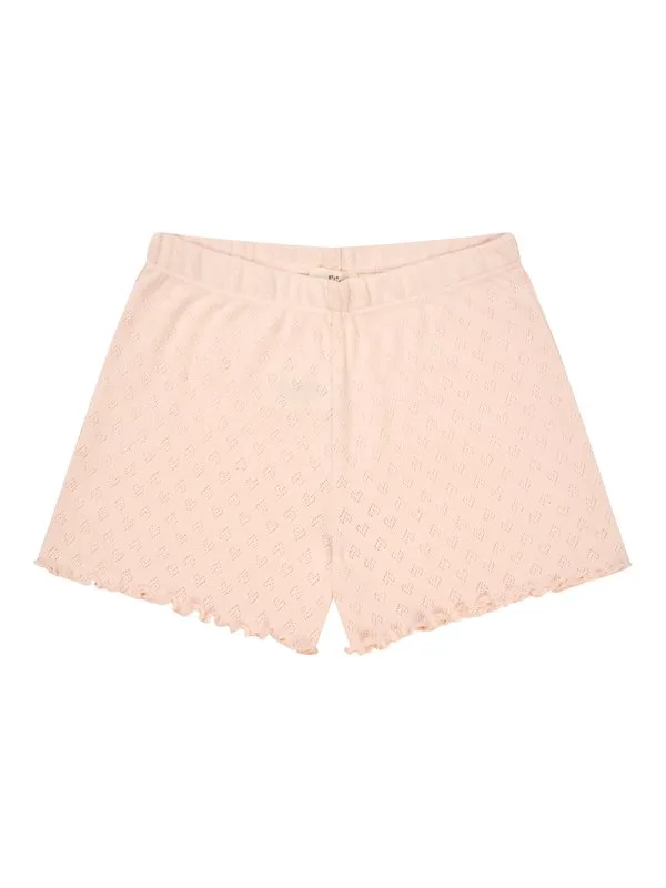 Шорты с ажурным узором в виде сердечек Copenhagen Colors, Dusty Rose