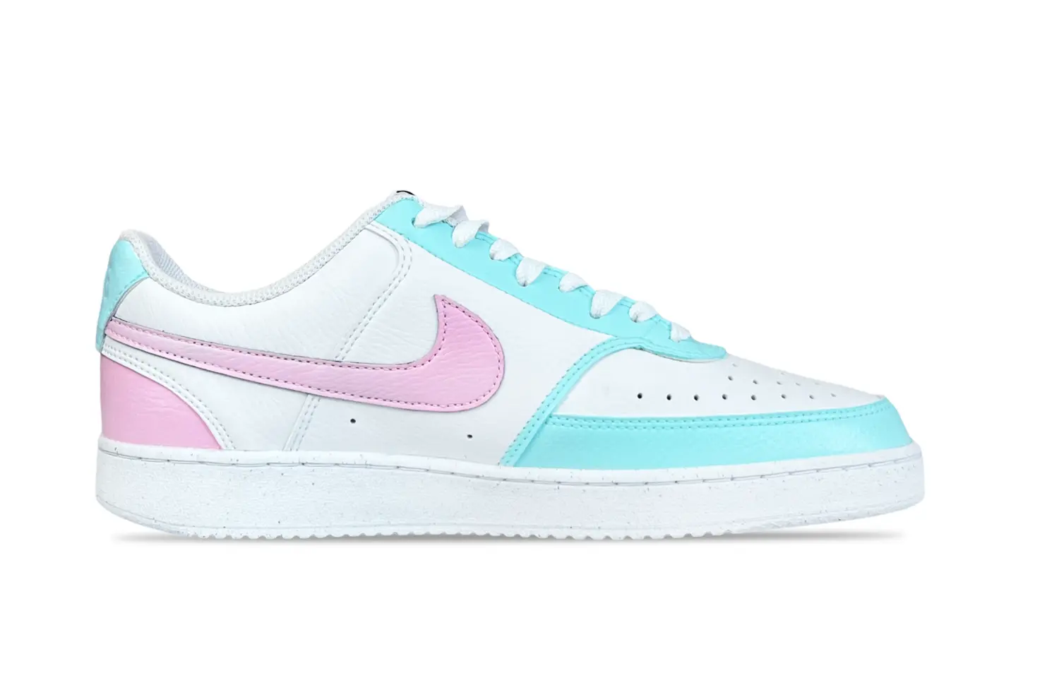 

Кроссовки Nike Court Vision 1 Skateboarding Shoes Men Low-top Blue Pink, белый