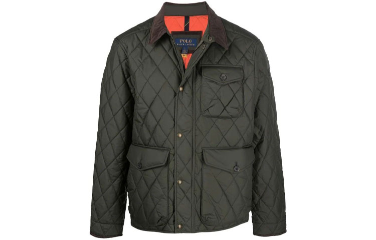 Polo Ralph Lauren Стеганая курта с прямым подолом, Green — фото 3