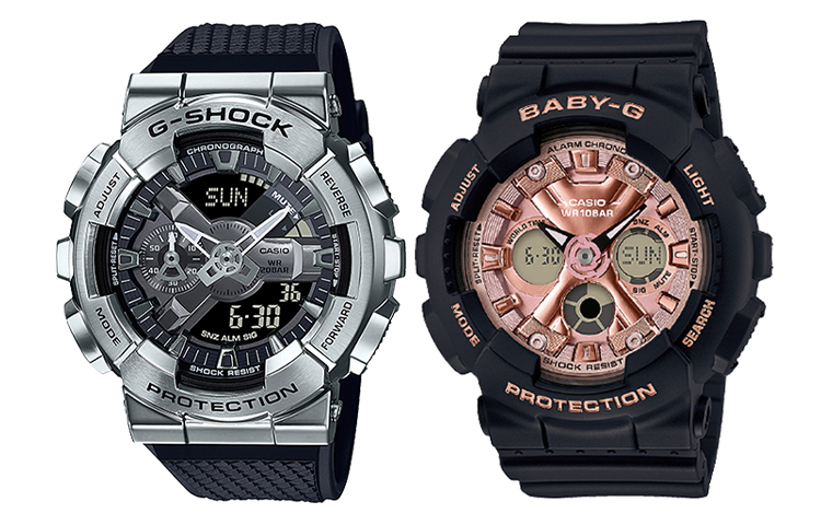 

Унисекс парные часы серии Black CASIO