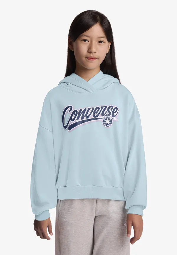 Свободная толстовка с графическим принтом Converse, Light Blue