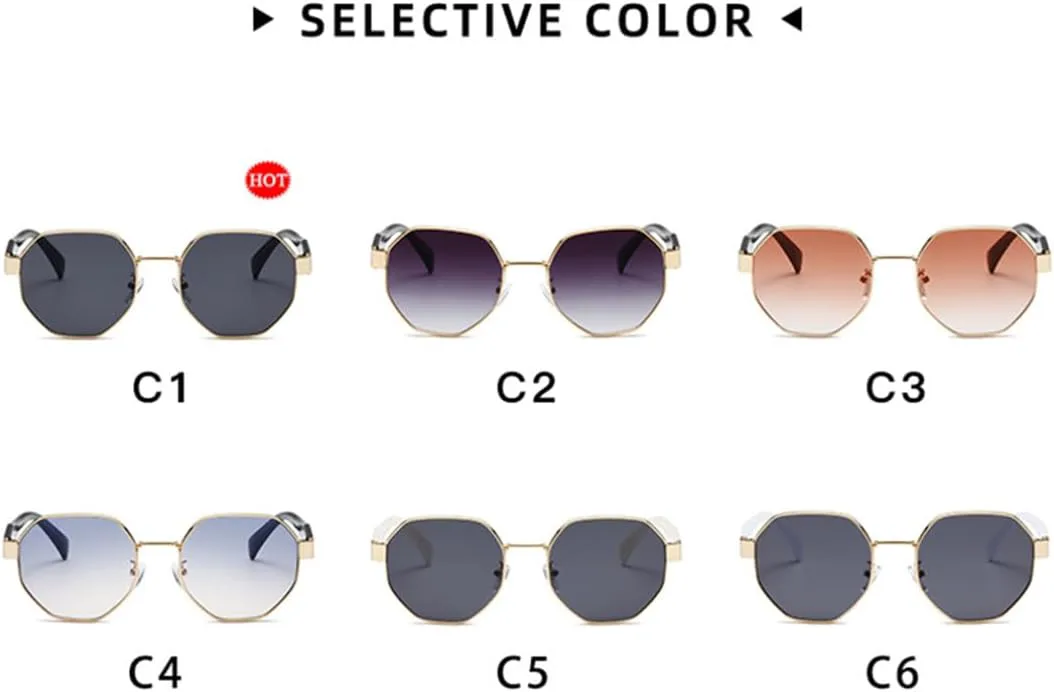 

Ретро-солнцезащитные очки для женщин, модный тренд, металлические оправы, мужские солнцезащитные очки класса люкс с защитой от УФ-излучения UV400 SZVVBKK, Beige Gray