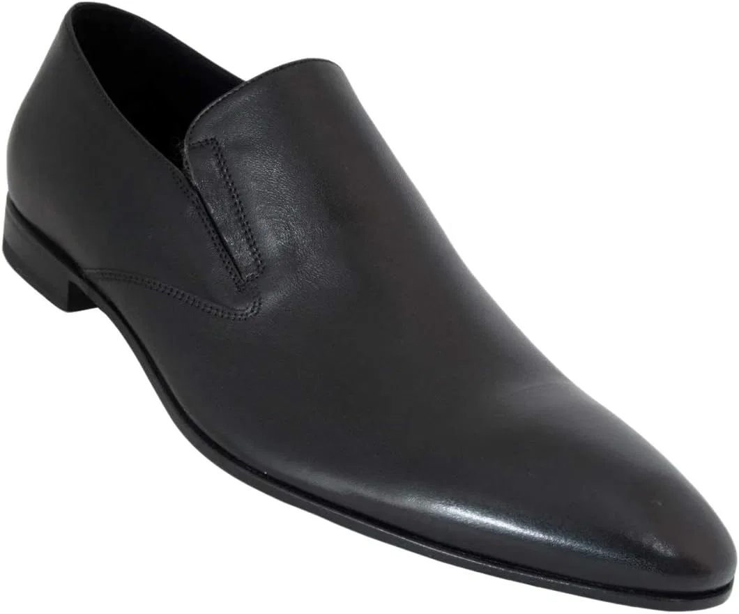 Лоферы мужские, кожаные, Doucals, 1129, черный
