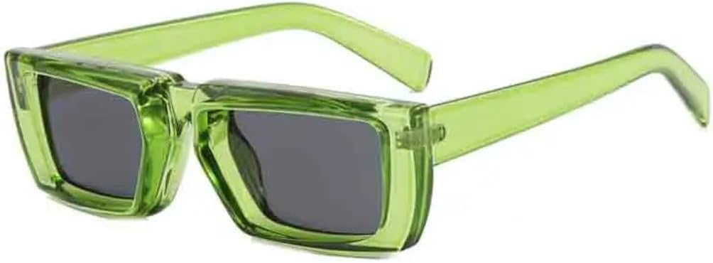 

Солнцезащитные очки с защитой UV400 | Линзы конфетного цвета, маленькая оправа | Для женщин и мужчин, для занятий спортом на открытом воздухе и вождения DSVIGF, Green Gray