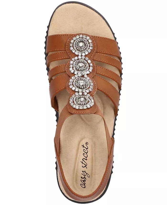 Женские сандалии Samira Slip-On Platform Easy Street, коричневый — фото 4