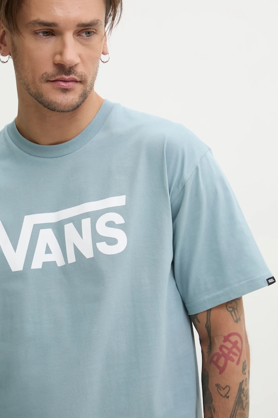 

Хлопковая футболка Vans, серый