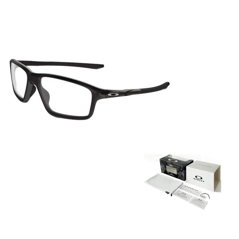 

Oakley Пластиковая оправа для очков неправильной формы TR/Memory унисекс черная, Black