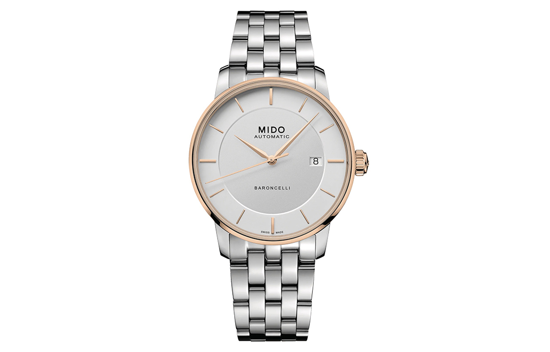 

MIDO Часы Men's Baroncelli Watch, Silver White