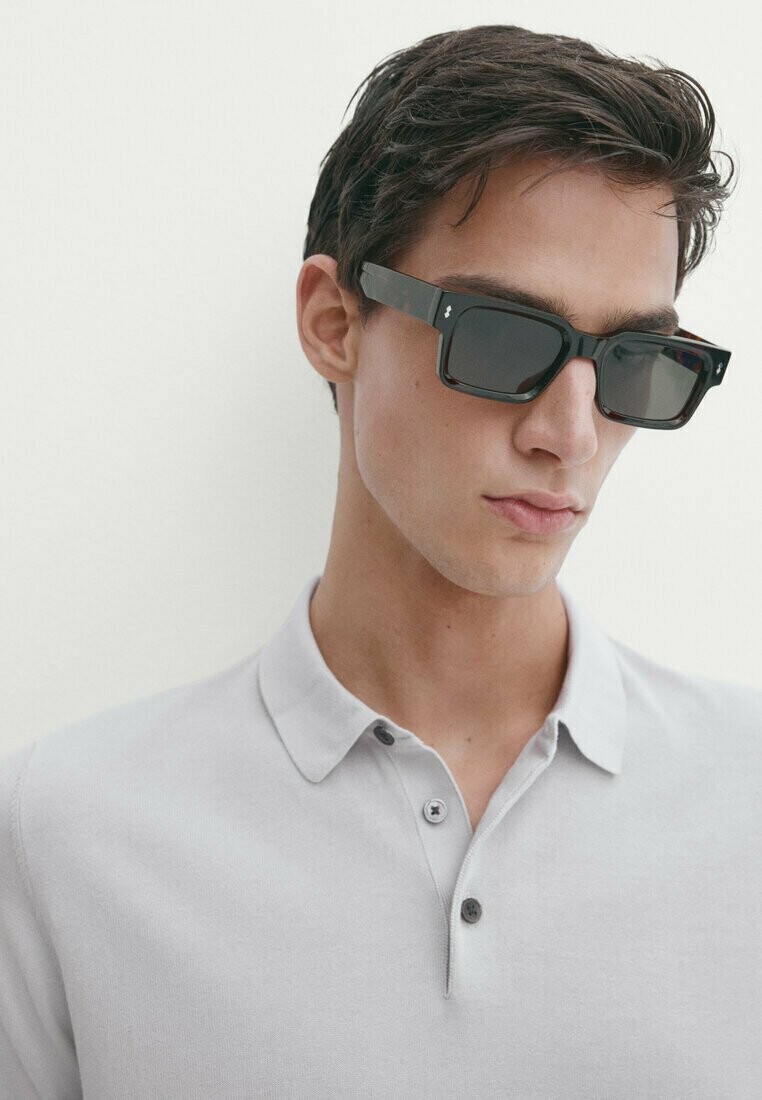 

Рубашка поло SHORT SLEEVE Massimo Dutti, бежевый