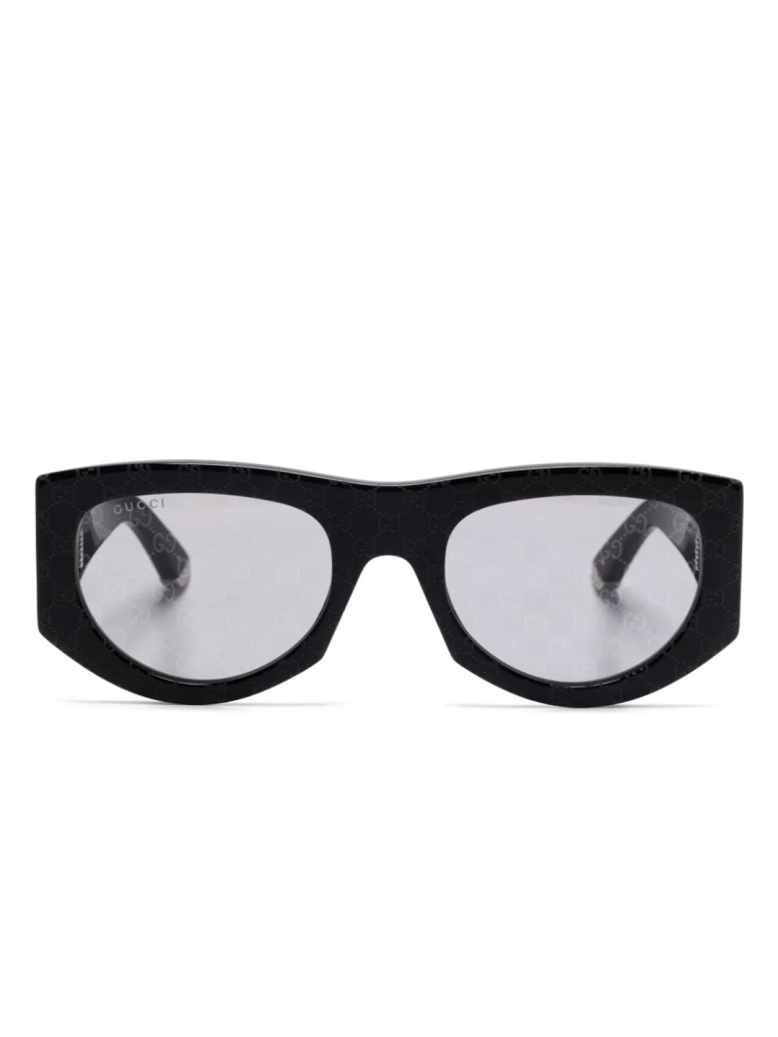 

Gucci Eyewear солнцезащитные очки в геометричной оправе, черный