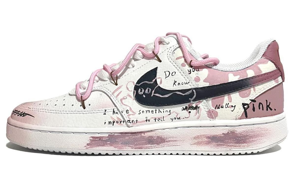 Женские кроссовки для скейтбординга Nike Court Vision 1, White/Pink