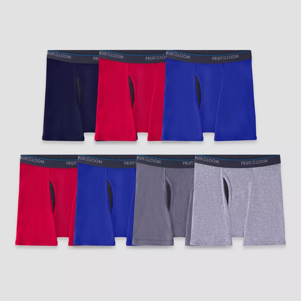 

Трусы-боксеры в полоску Fruit of the Loom для мальчиков, 7 шт., цвет Colors Vary