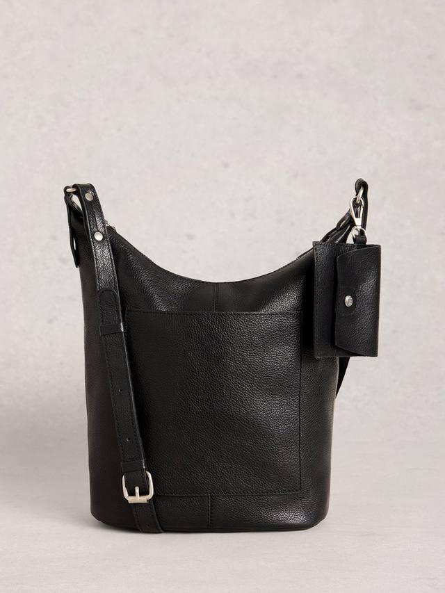 

Кожаная наплечная сумка Fern через плечо White Stuff, Pure Black