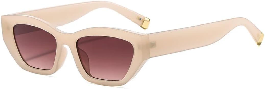 

Солнцезащитные очки с защитой от УФ-излучения UV400 | «Кошачий глаз», прозрачные, конфетные, в стиле панк | для женщин и мужчин, для занятий спортом на открытом воздухе и вождения DSVIGF, Lightbrown-brown