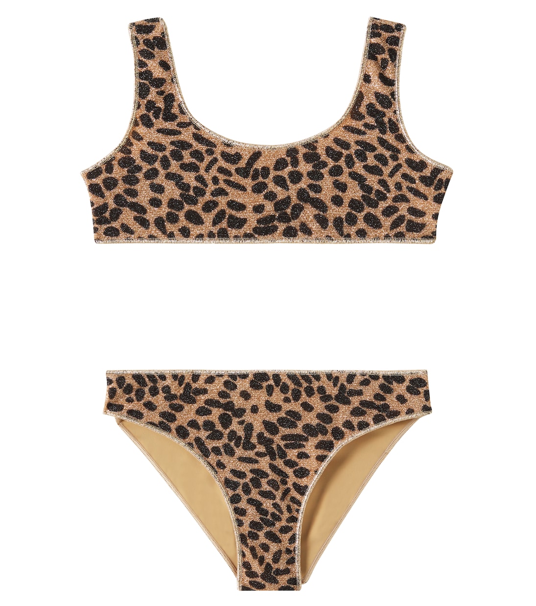 

Бикини из ламе с леопардовым принтом Lumière Oséree Kids, Leopard