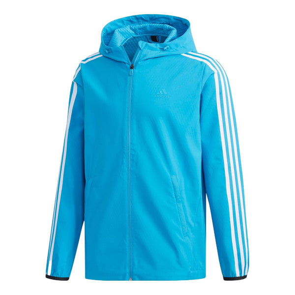 

Куртка Men's adidas Stripe Athleisure Casual Sports Hooded Jacket Blue, мультиколор