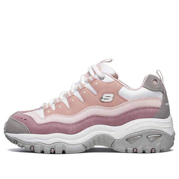 Кроссовки energy pink/white Skechers, розовый