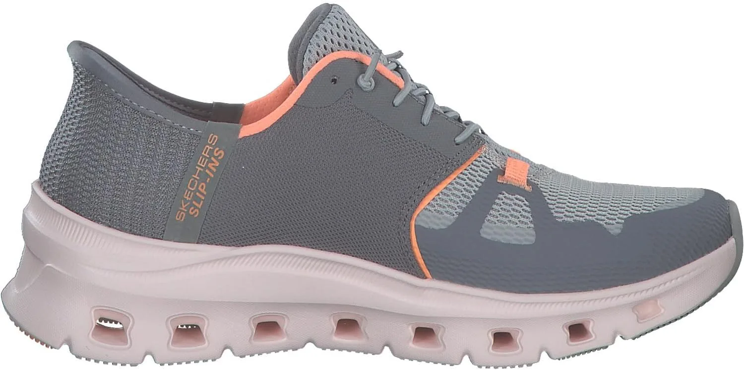 Мужские кроссовки Skechers Glide-Step Pro без шнурков, оранжевый/серый — фото 4