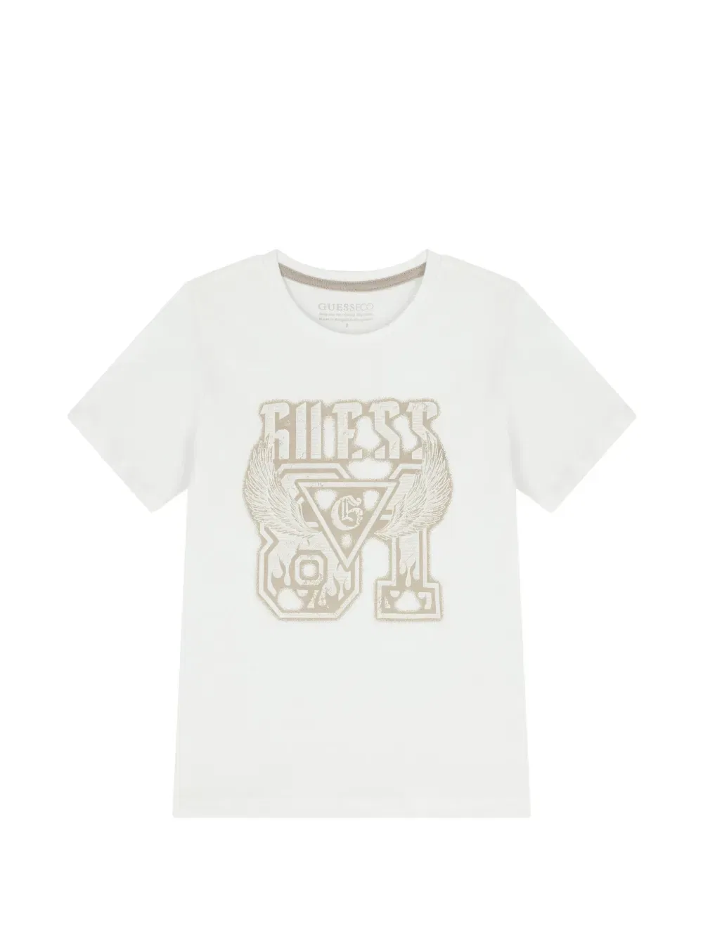Футболка с графическим принтом Guess Kids, белый