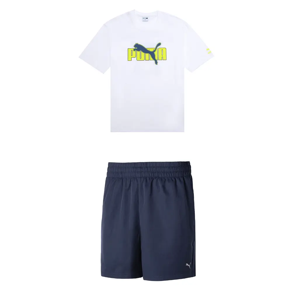 

Повседневная спортивная одежда для мужчин белого и синего цвета Puma, синий