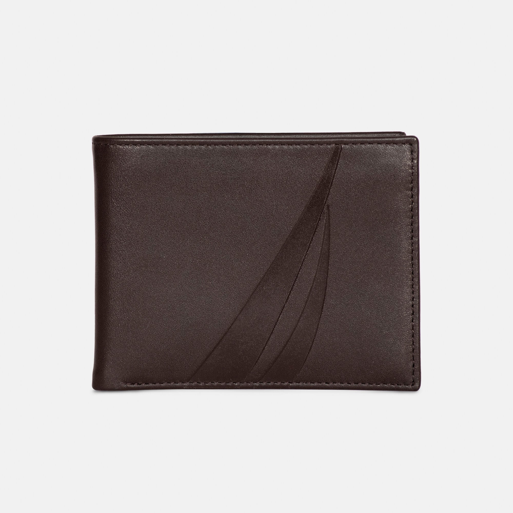 

Nautica мужской кожаный складной кошелек-пропуск, цвет coconut hol cut up