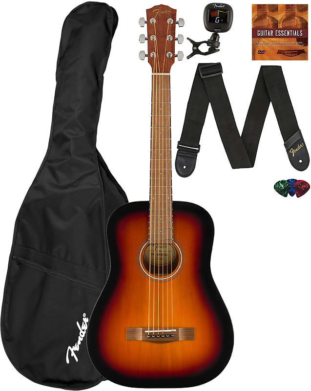 

Акустическая гитара Fender FA-15 3/4-Scale Kids Steel String Acoustic Guitar - Sunburst w/ Gig Bag