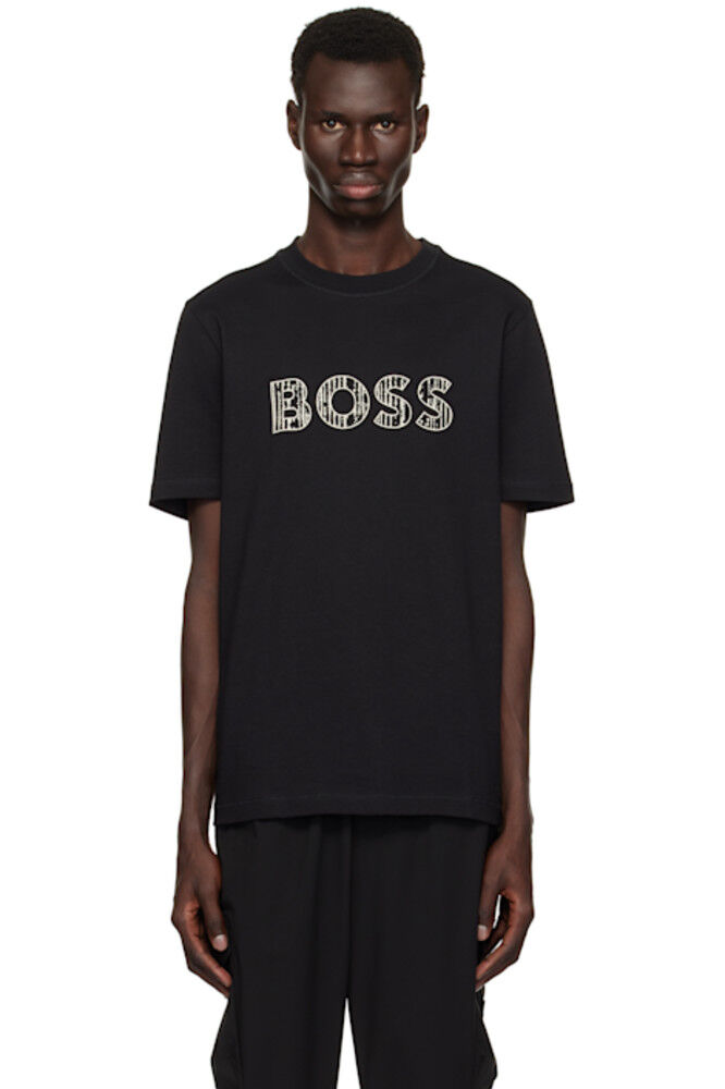 

Черная футболка с логотипом BOSS