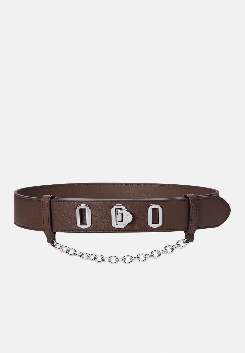 

Пояс FLIP LOCK LEATHER WIDE BELT Ralph Lauren, темно-коричневый
