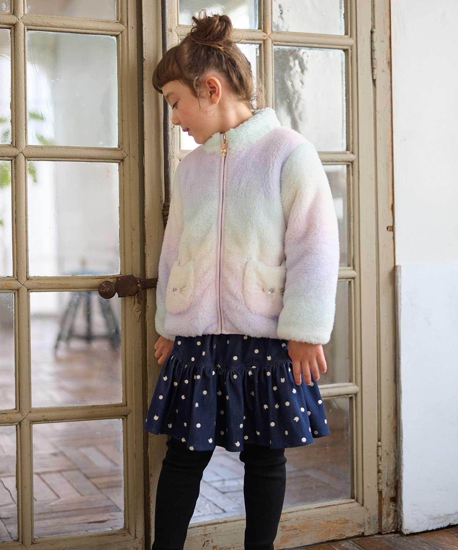 Боа-блузон «кошка» Any Kids, Lavender x Rainbow [882] — фото 3