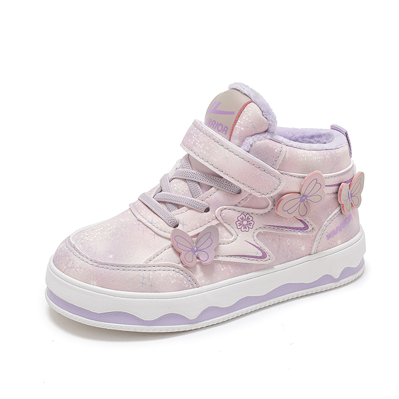 

Антиударные и износостойкие высокие детские скейтерские кроссовки Kids' WARRIOR, фиолетовый