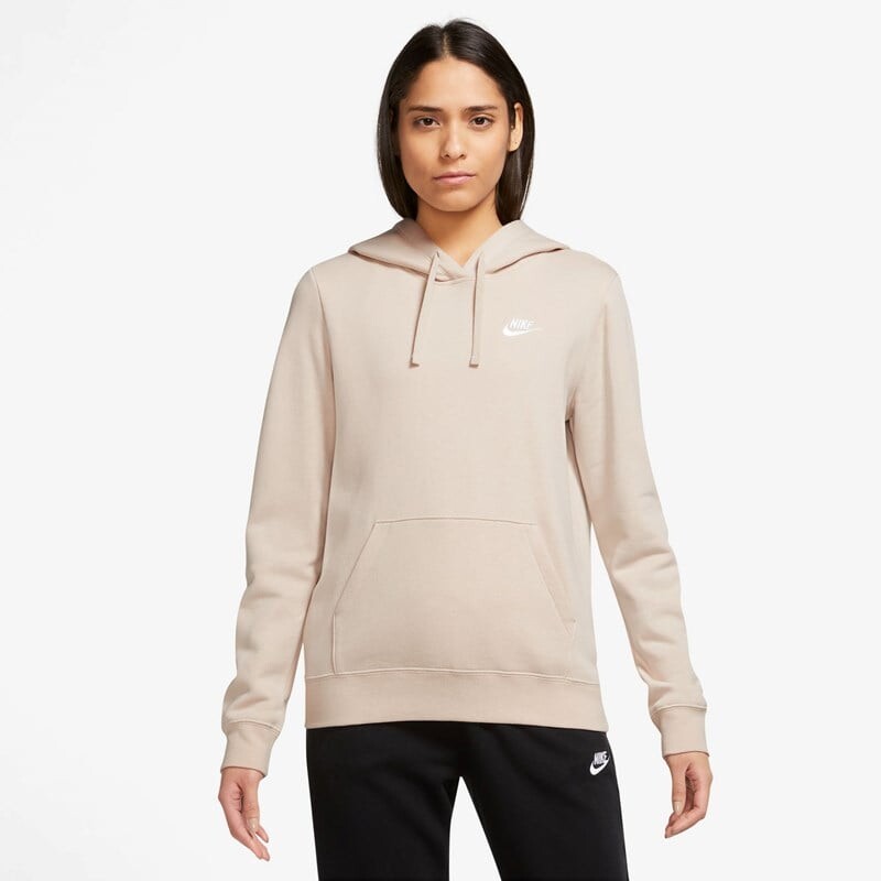 

Женская толстовка NSW Club flc std po hdy Nike, экрю