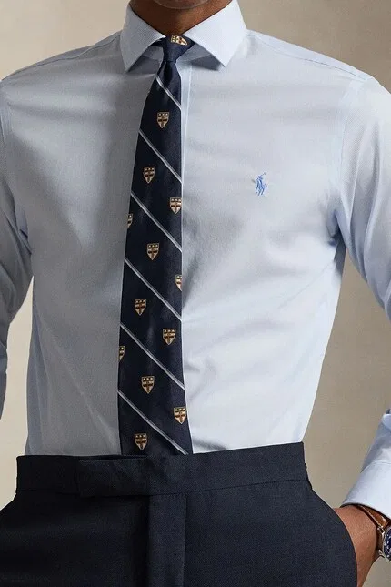 Рубашка из хлопка модель Koszula męska хлопок Polo Ralph Lauren, синий — фото 4