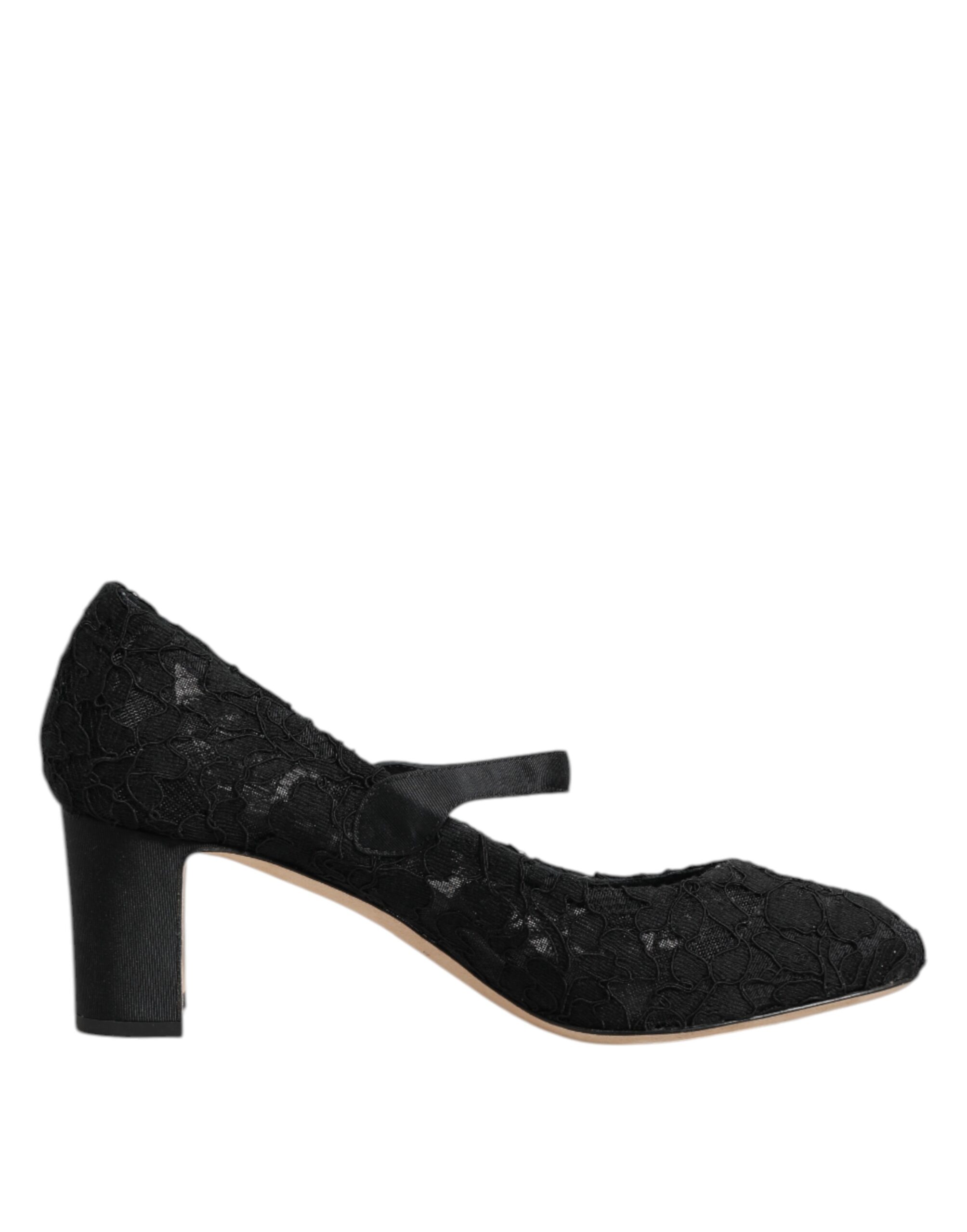 Черные туфли-лодочки Mary Jane Taormina на шнуровке Dolce & Gabbana, черный