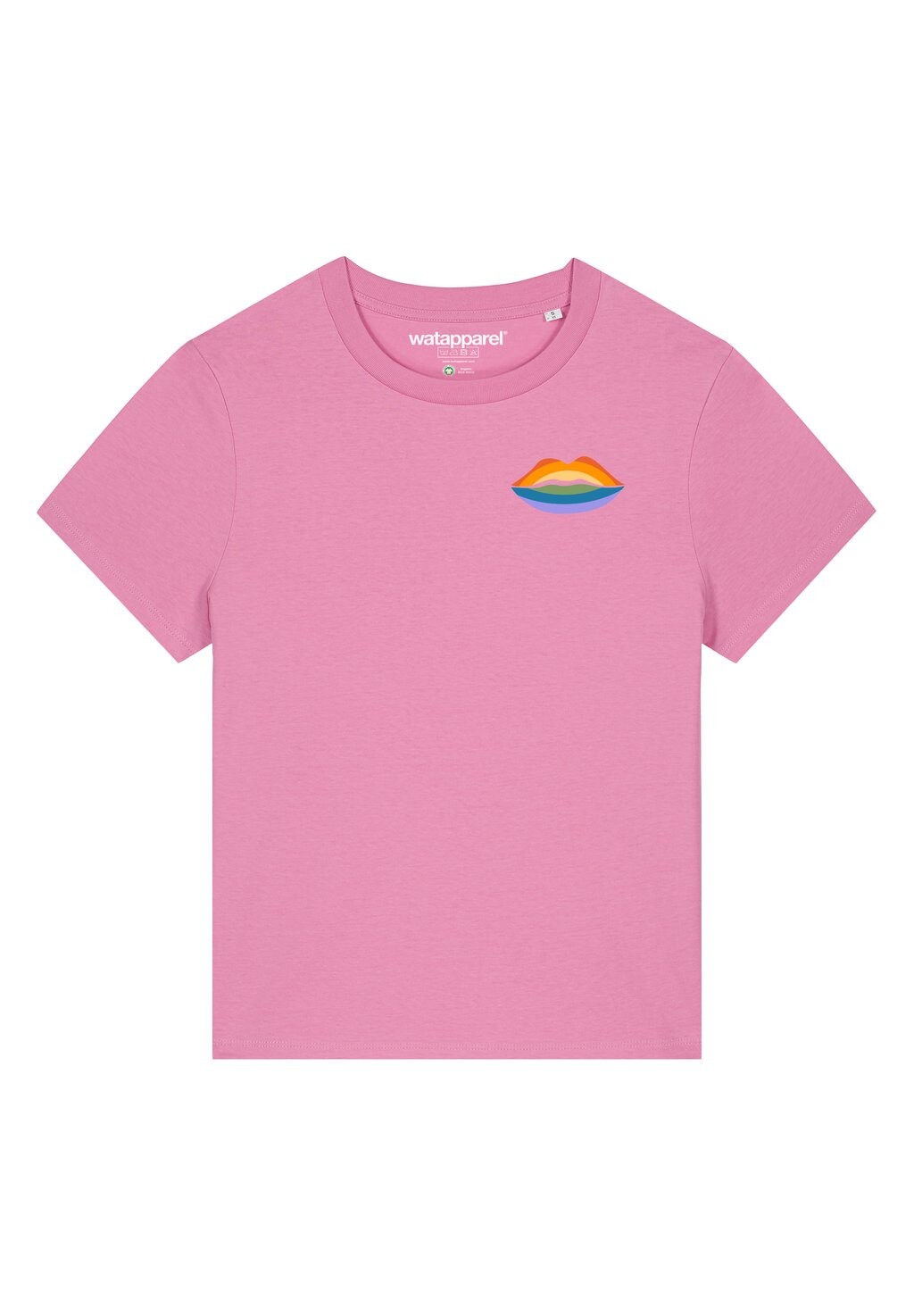 

Принт футболки Kuss watapparel, пузырьковый розовый
