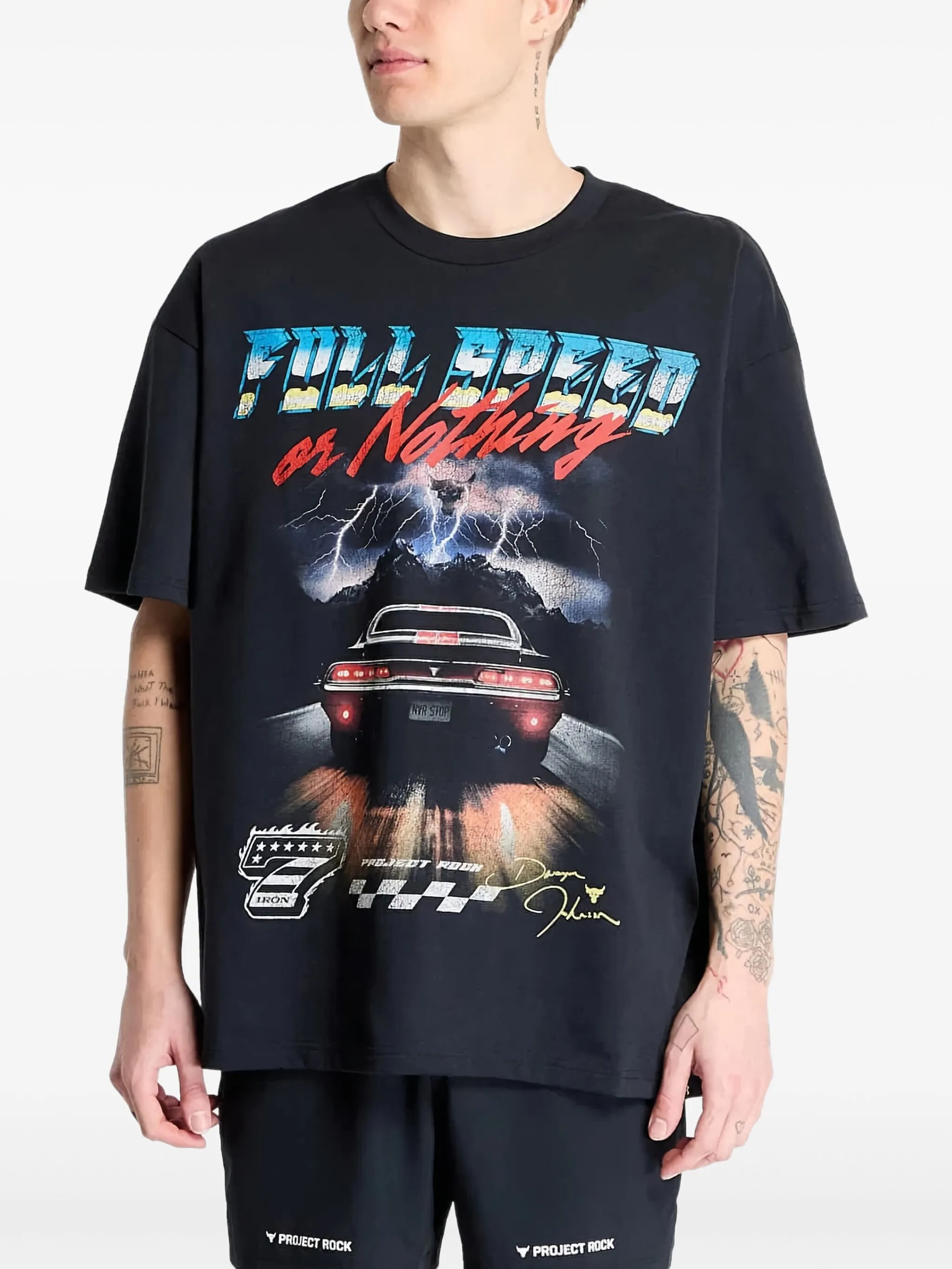 

Футболка Project Rock Heavyweight Under Armour, черный