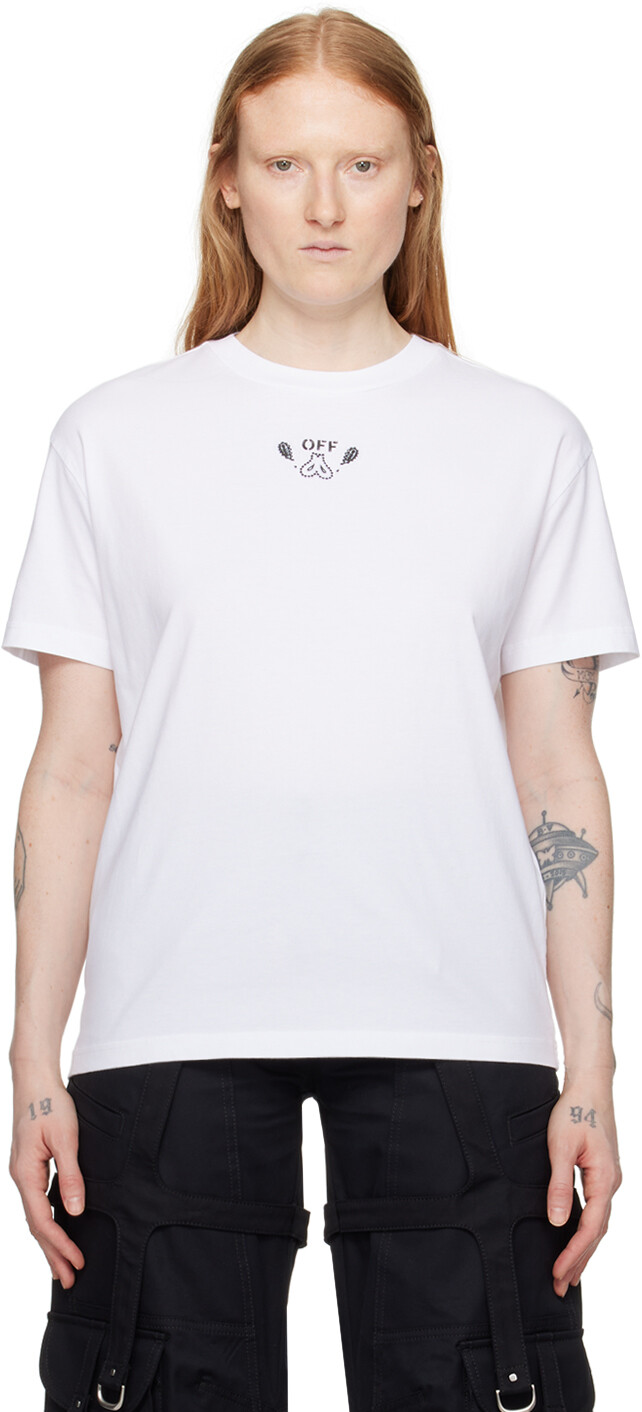 

Белая футболка-бандана со стрелкой Off-White