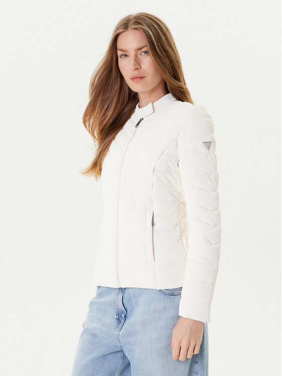 

Демисезонная куртка regular fit W5YL13 WHDQ0 Guess, экрю, Белый, Демисезонная куртка regular fit W5YL13 WHDQ0 Guess, экрю