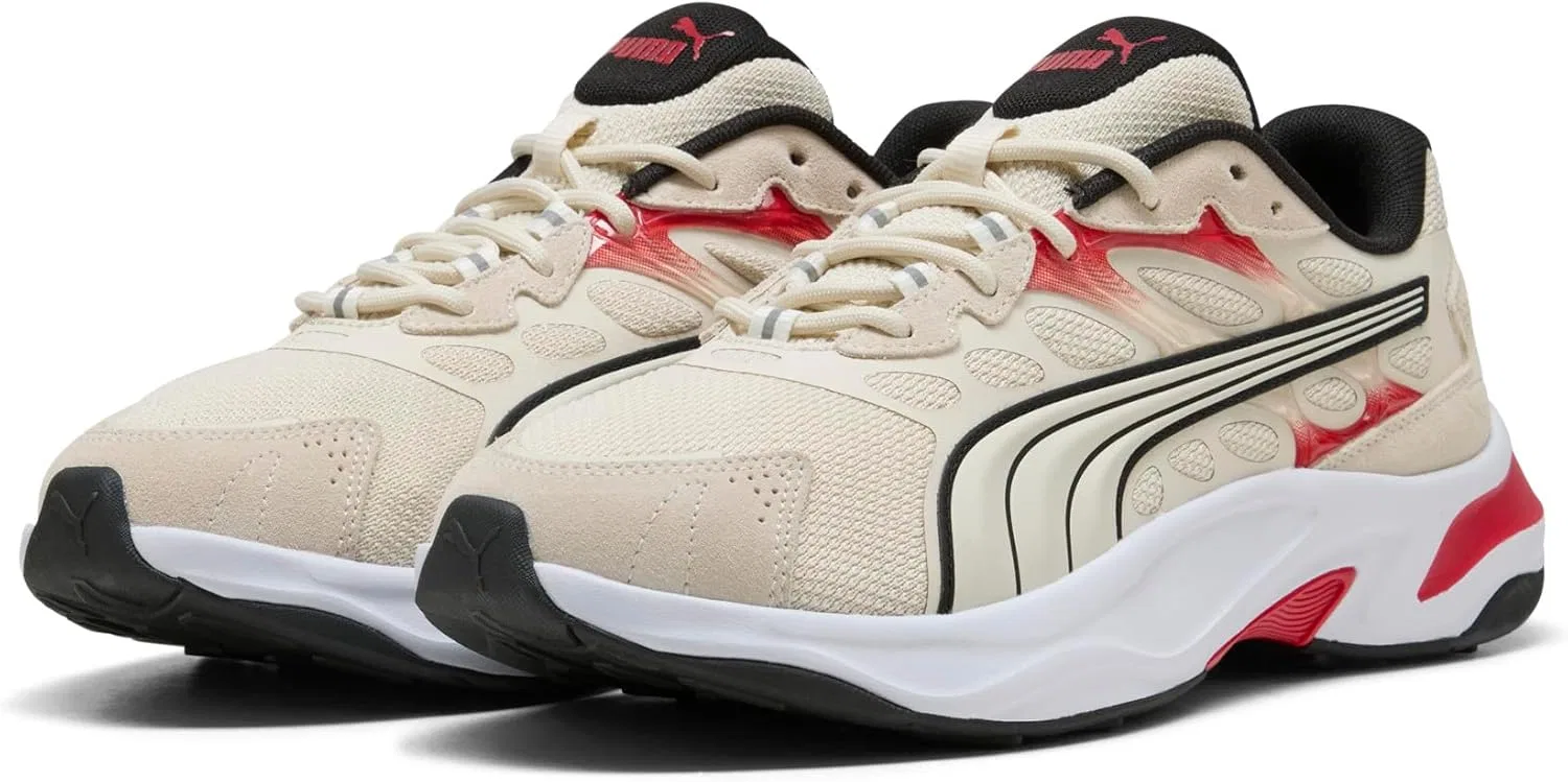 Кроссовки для бега PUMA Insphere, Alpine Snow-puma Black-candy Apple — фото 2