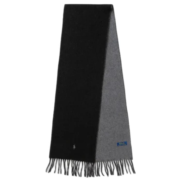 

Polo Ralph Lauren Шарф мужской 100% хлопок вязка Black/Gray, Серый, Polo Ralph Lauren Шарф мужской 100% хлопок вязка Black/Gray