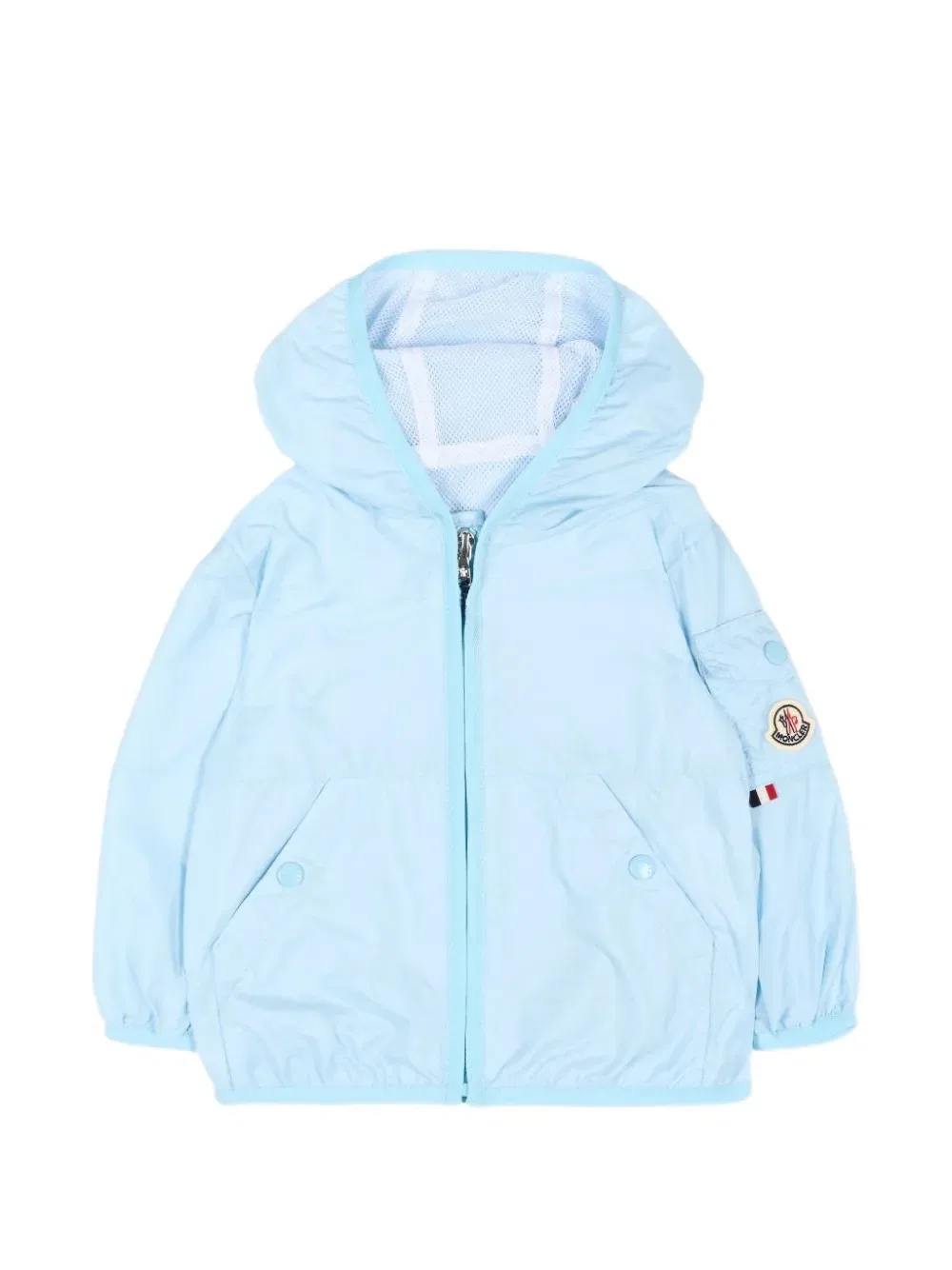 Куртка с капюшоном и карманами Moncler Enfant, синий