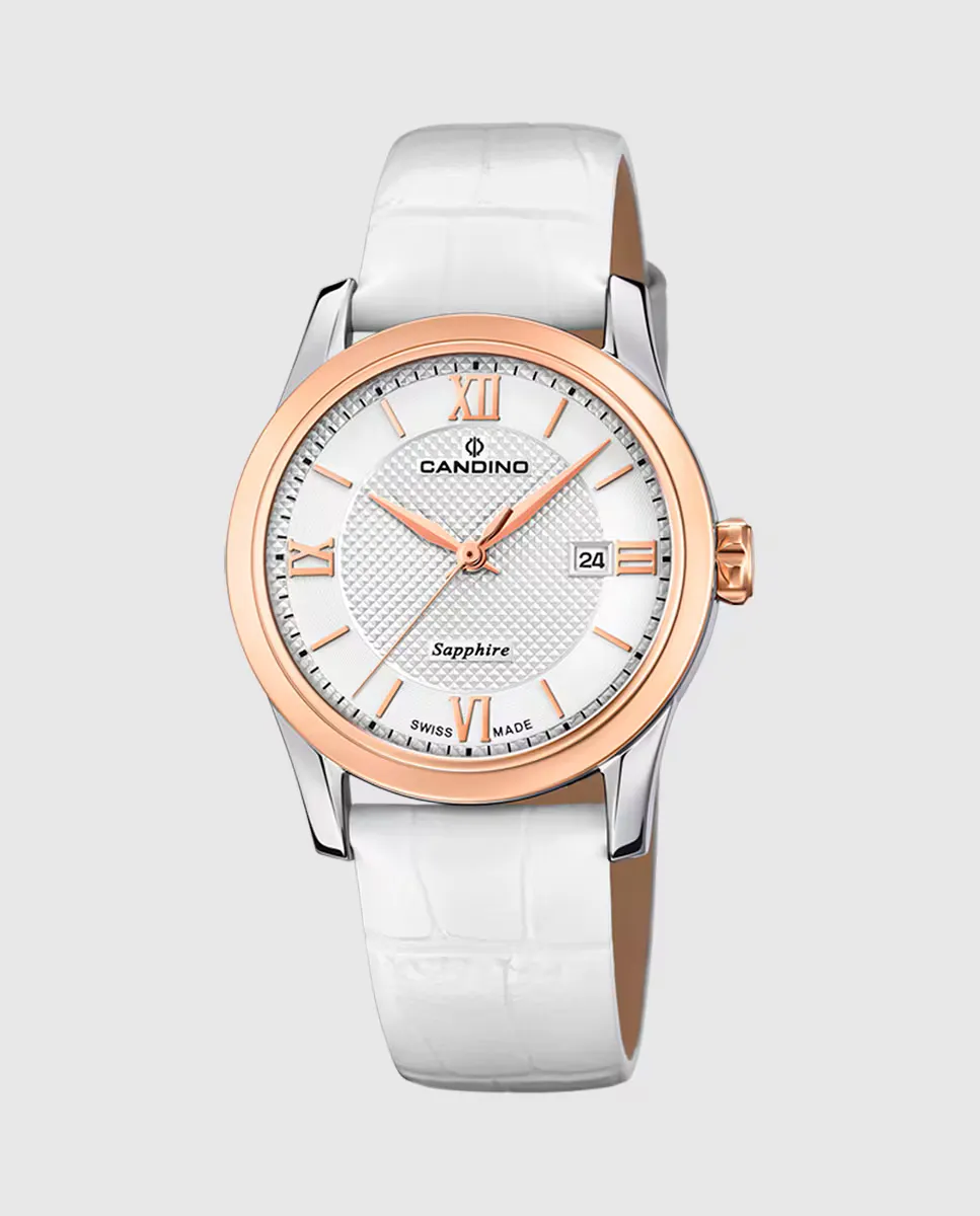

C4737/2 Lady Elegance женские кожаные часы белого цвета Candino, белый