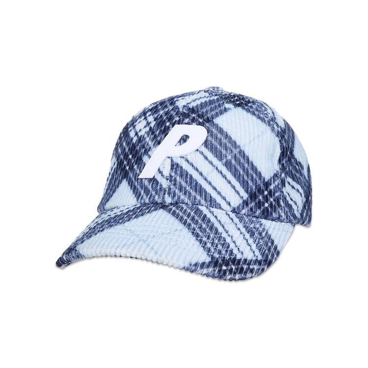 

Бейсболка Palace Corduroy P 6-Panel, цвет Blue Bias Check
