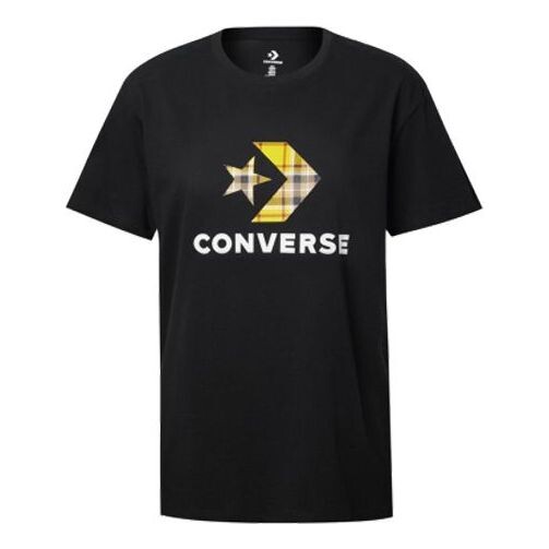 

Футболка clash applique short-sleeve tee black Converse, черный