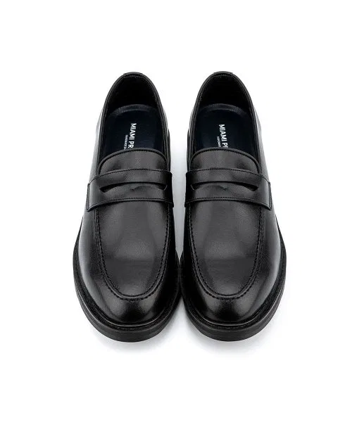 Мужские лоферы MIAMIPROJECT MF 3003 LIVERPOOL BASIC из искусственной кожи чёрные — фото 4