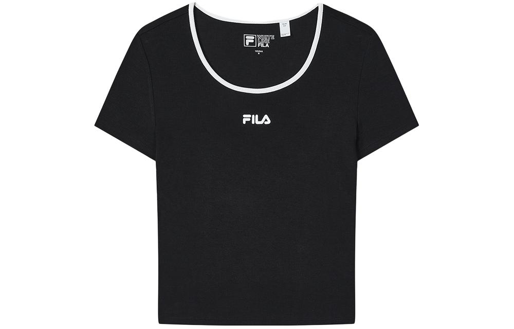 

Футболка женская, цвет черный как смоль Fila