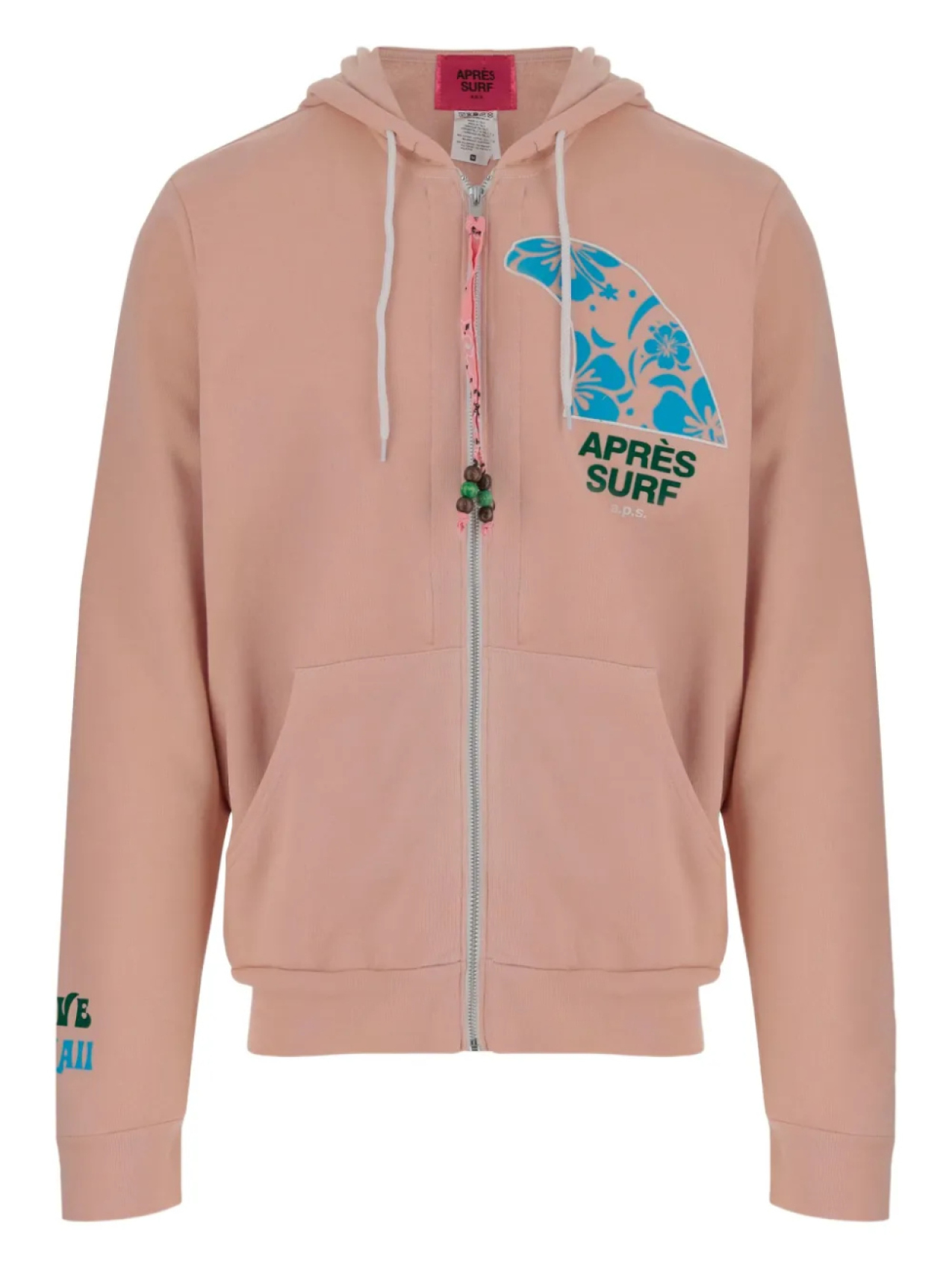 

Толстовка с капюшоном из хлопковой смеси с логотипом Après Surf, розовый