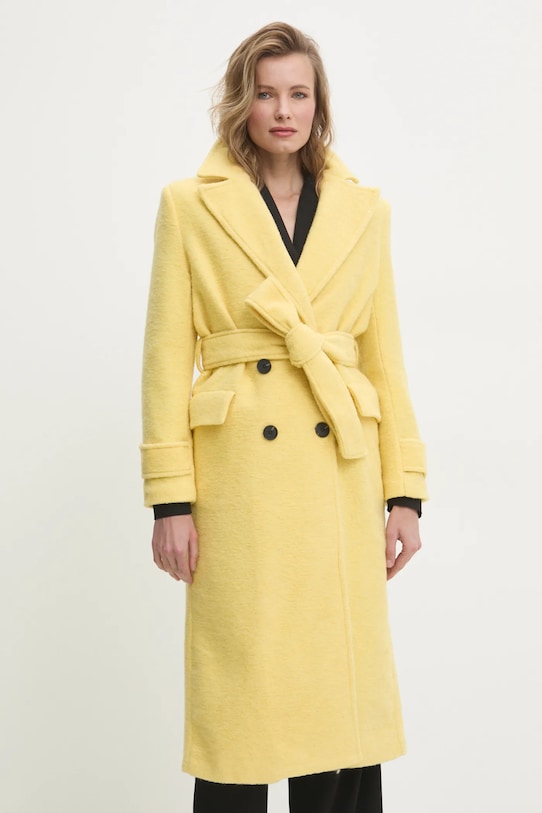 

Шерстяное пальто Answear.Lab, желтый